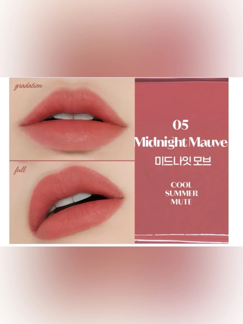 Etude Matte Lip Tint Fixing in Cool Summer Mute Pink